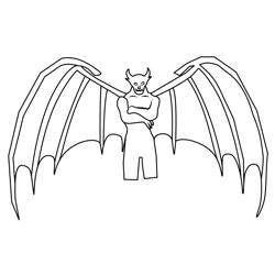 Chernabog From Fantasia Free Coloring Page for Kids