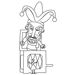 Jack In The Box From Fantasia Free Coloring Page for Kids
