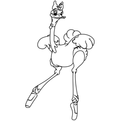 Madame Upanova From Fantasia Free Coloring Page for Kids