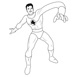 Angry Mr Fantastic Free Coloring Page for Kids