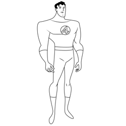 The Mister Fantastic Free Coloring Page for Kids