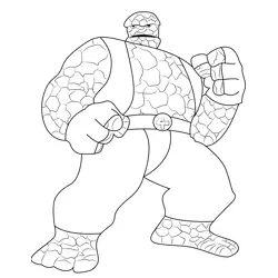 The Thing Free Coloring Page for Kids