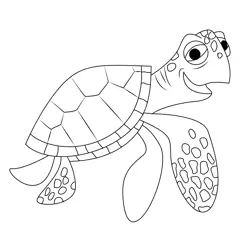 Crush The Turtle Free Coloring Page for Kids