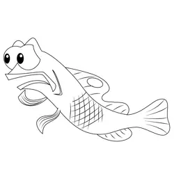 Shocking Gurgle Free Coloring Page for Kids