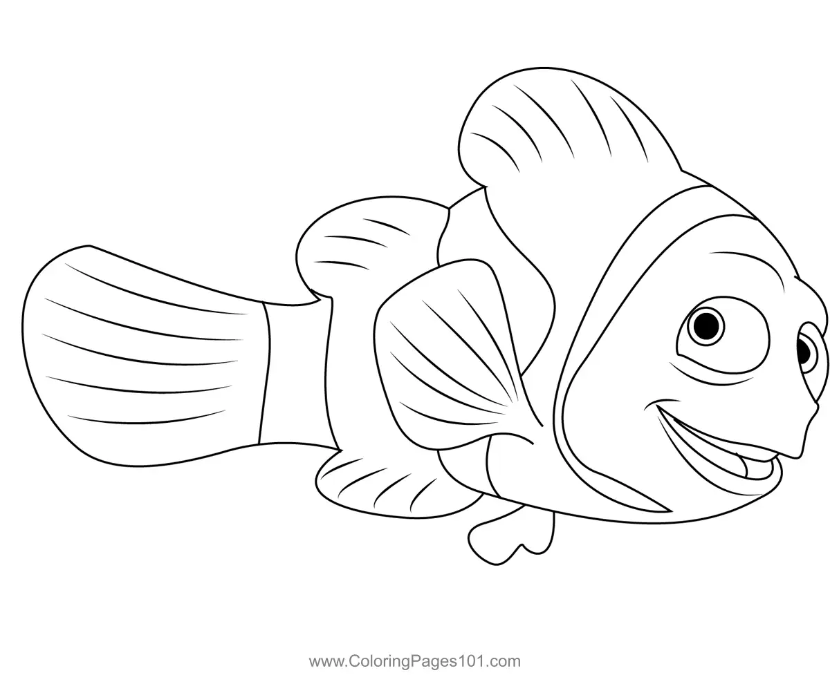 nemo coloring page