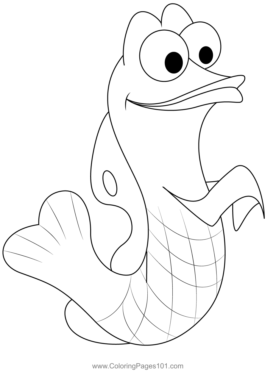 gurgle finding nemo coloring sheet