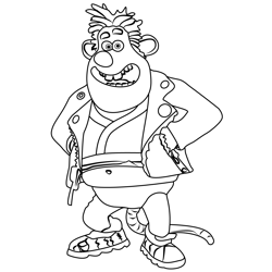 Sid From Flushed Away Free Coloring Page for Kids