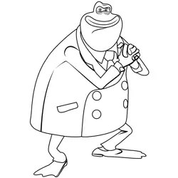 The Toad From Flushed Away Free Coloring Page for Kids