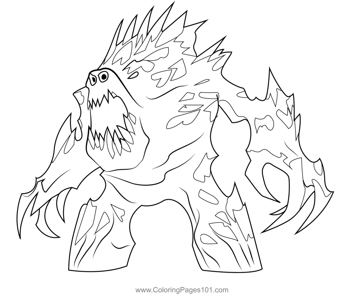 Evil Marshmallow Coloring Page for Kids - Free Frozen Printable