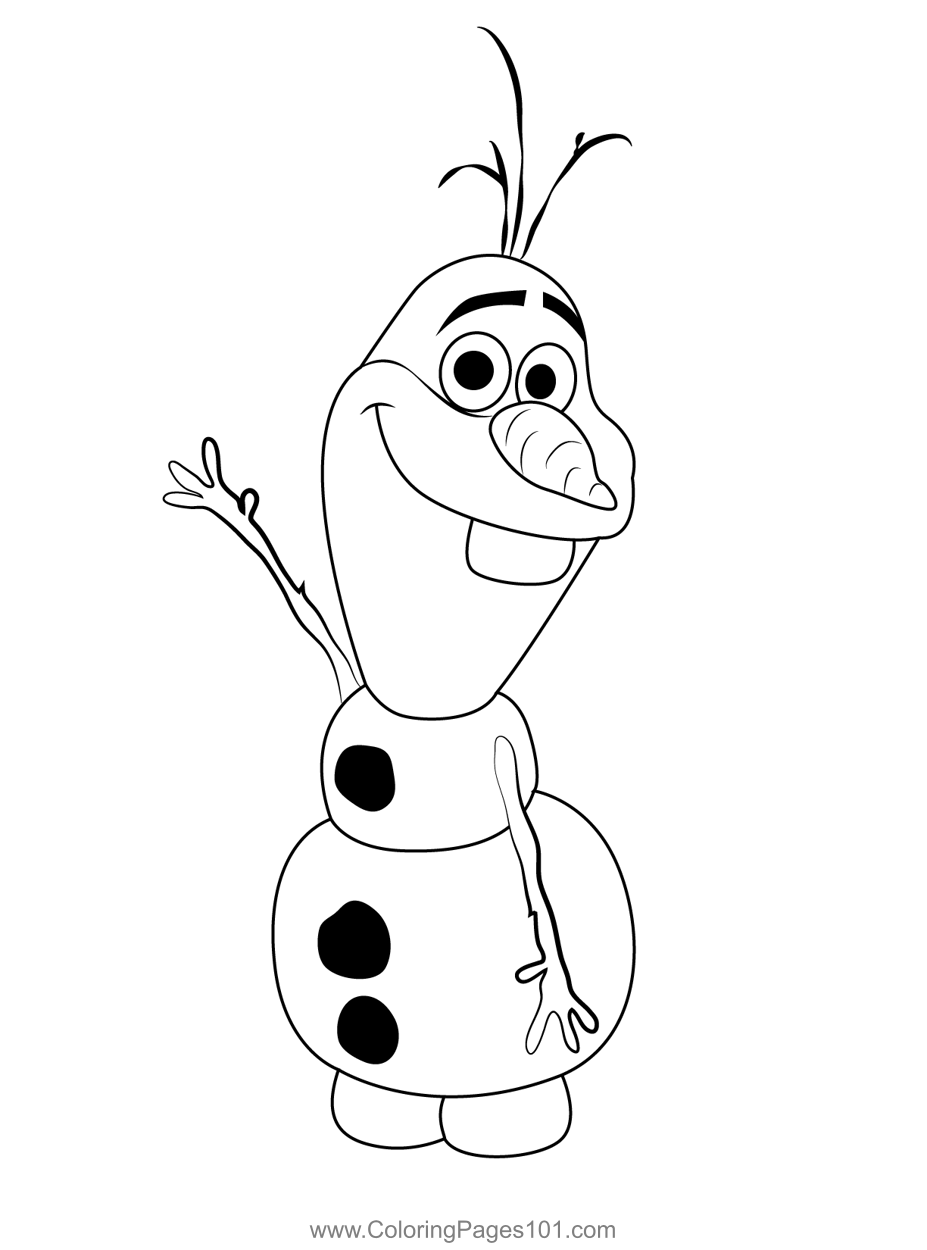 Olaf Coloring Page Printable