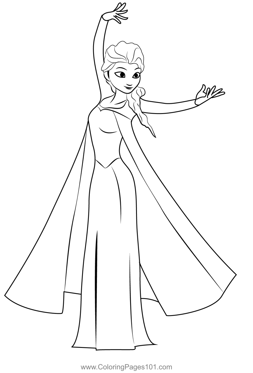 Marshmallow Coloring Page Frozen