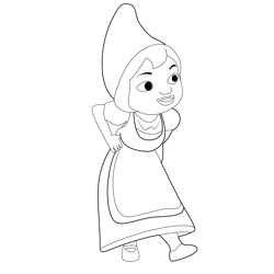 Cute Juliet Free Coloring Page for Kids