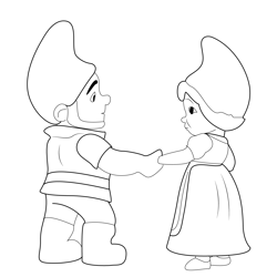 Nice Gnomeo And Juliet Free Coloring Page for Kids