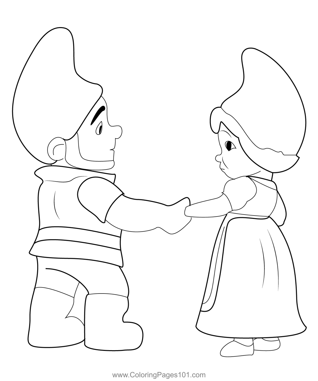 gnomeo juliet coloring page to print ready for download