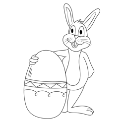 Easter Egg Free Coloring Page for Kids