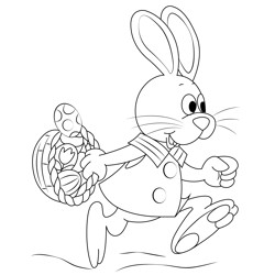 Here Comes Peter Cottontail Free Coloring Page for Kids