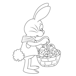Peter Cottontail Murphy Free Coloring Page for Kids