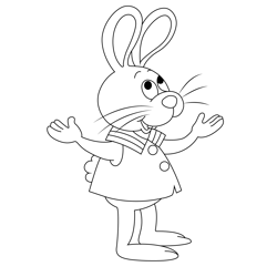 Peter Cottontail Free Coloring Page for Kids