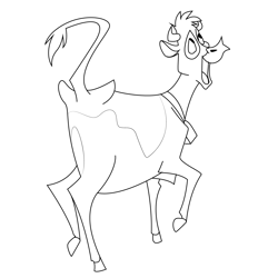 Home Cow Free Coloring Page for Kids