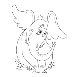Horton Hears Free Coloring Page for Kids