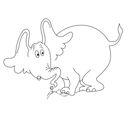 Horton Pic Free Coloring Page for Kids
