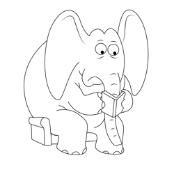 Horton Free Coloring Page for Kids
