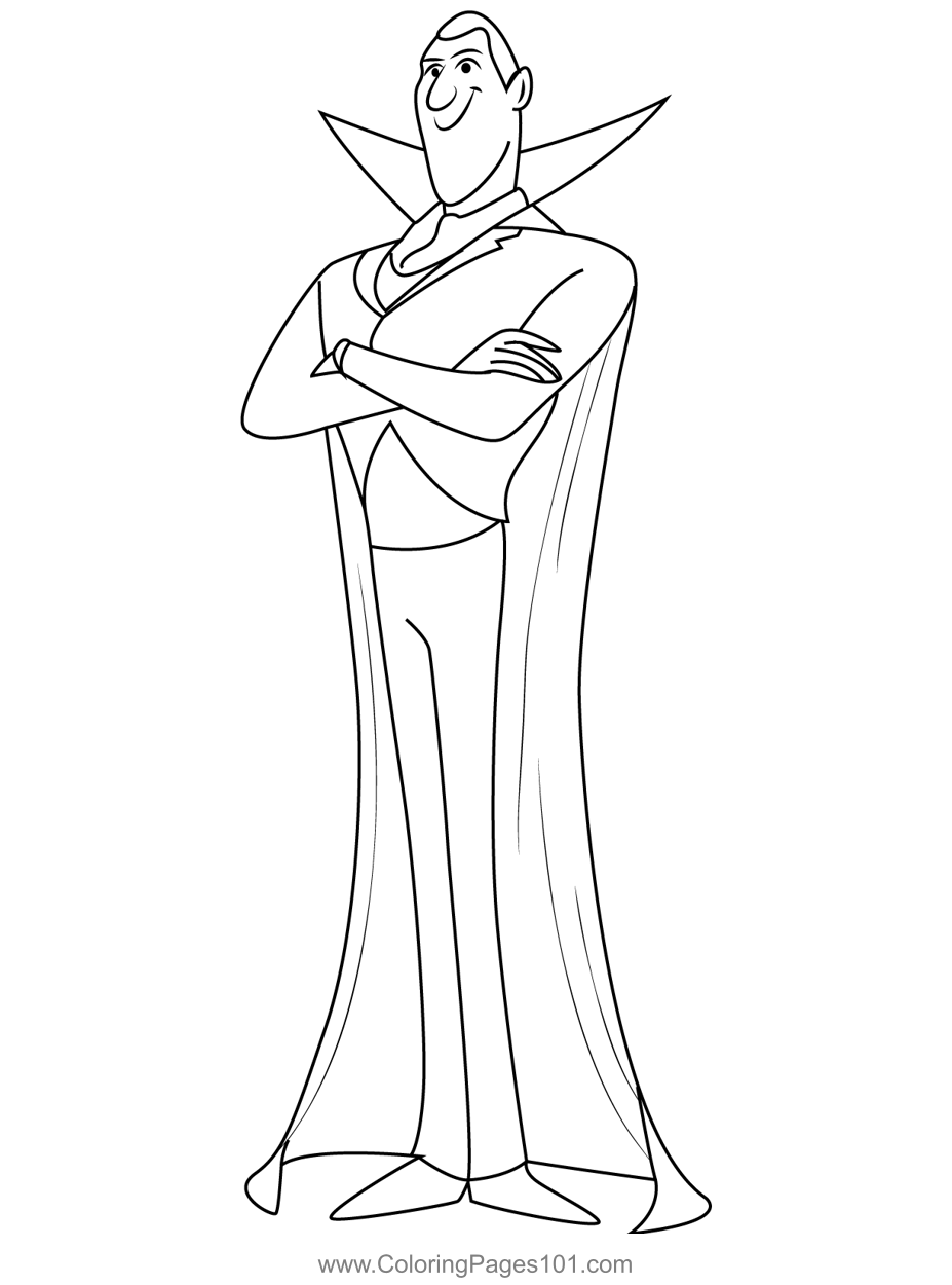 hotel transylvania characters coloring pages