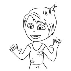 Frank Inside Out 2 Coloring Page for Kids - Free Inside Out 2 Printable