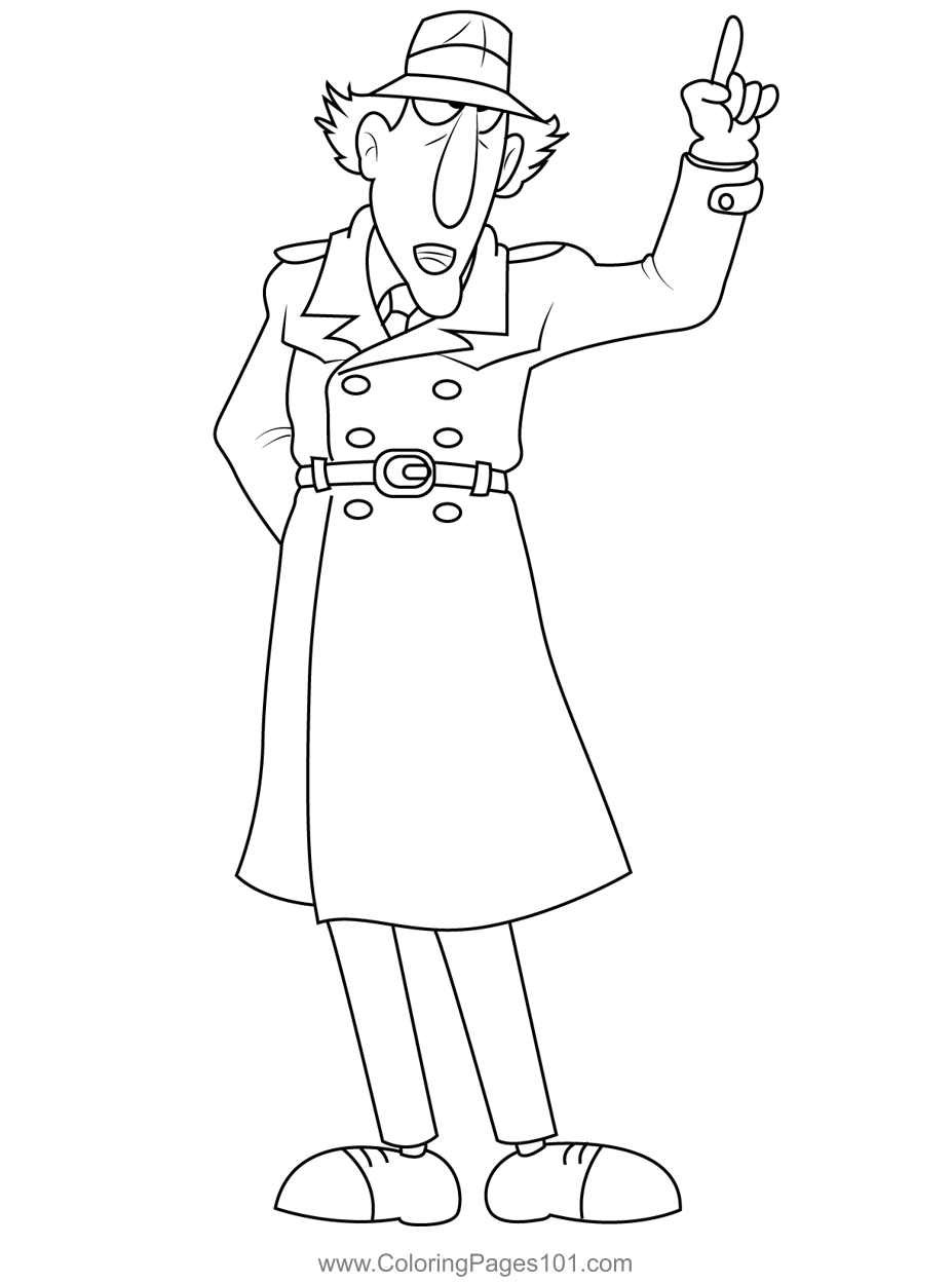 Inspector Gadget Coloring Page for Kids - Free Inspector Gadget ...