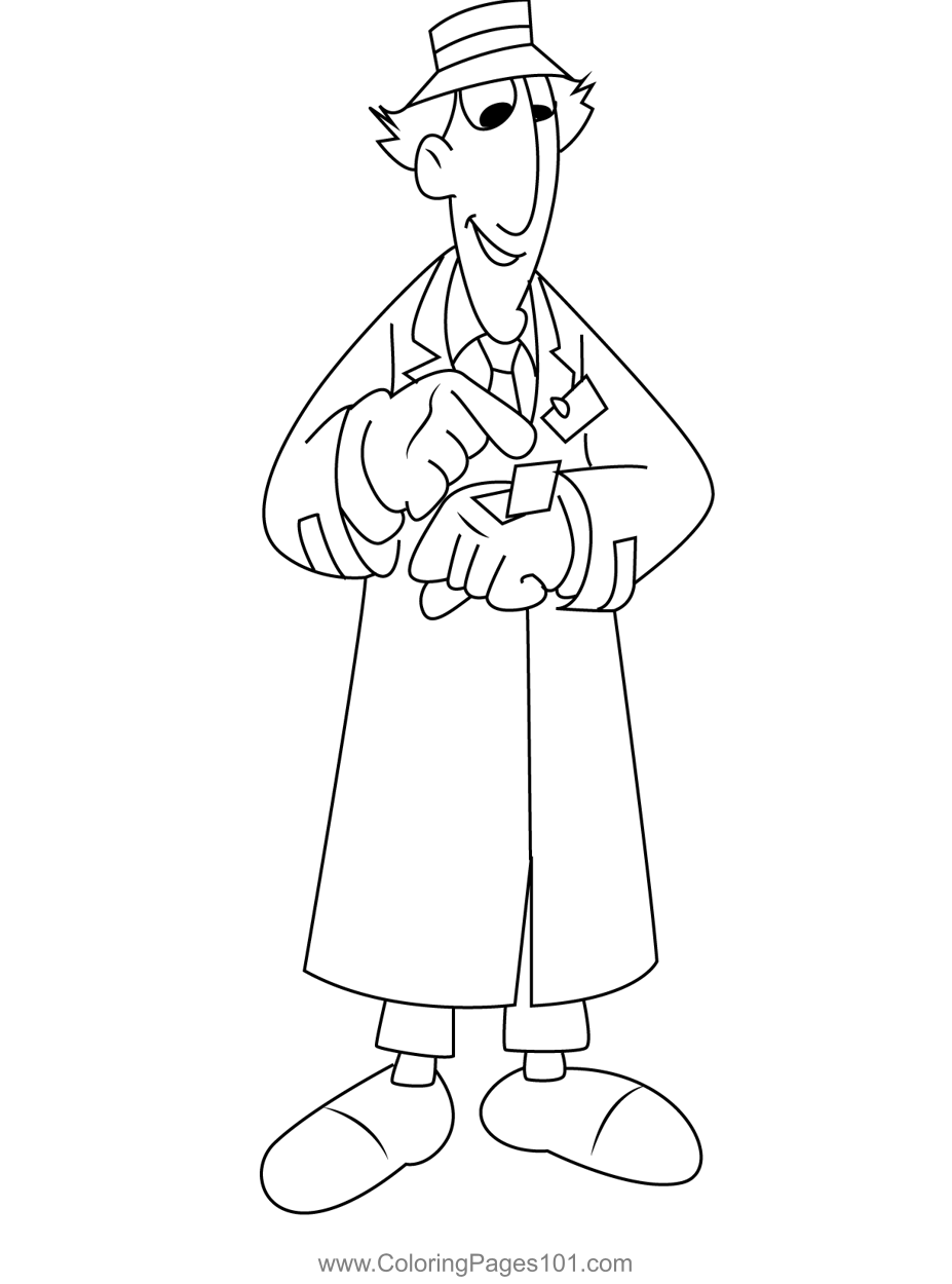 Inspector Coloring Page inspector-coloring-page