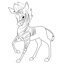Look Khumba Free Coloring Page for Kids