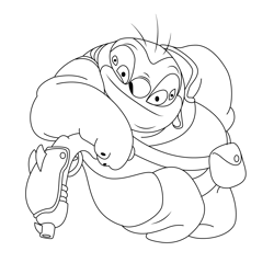 Cartoon Free Coloring Page for Kids
