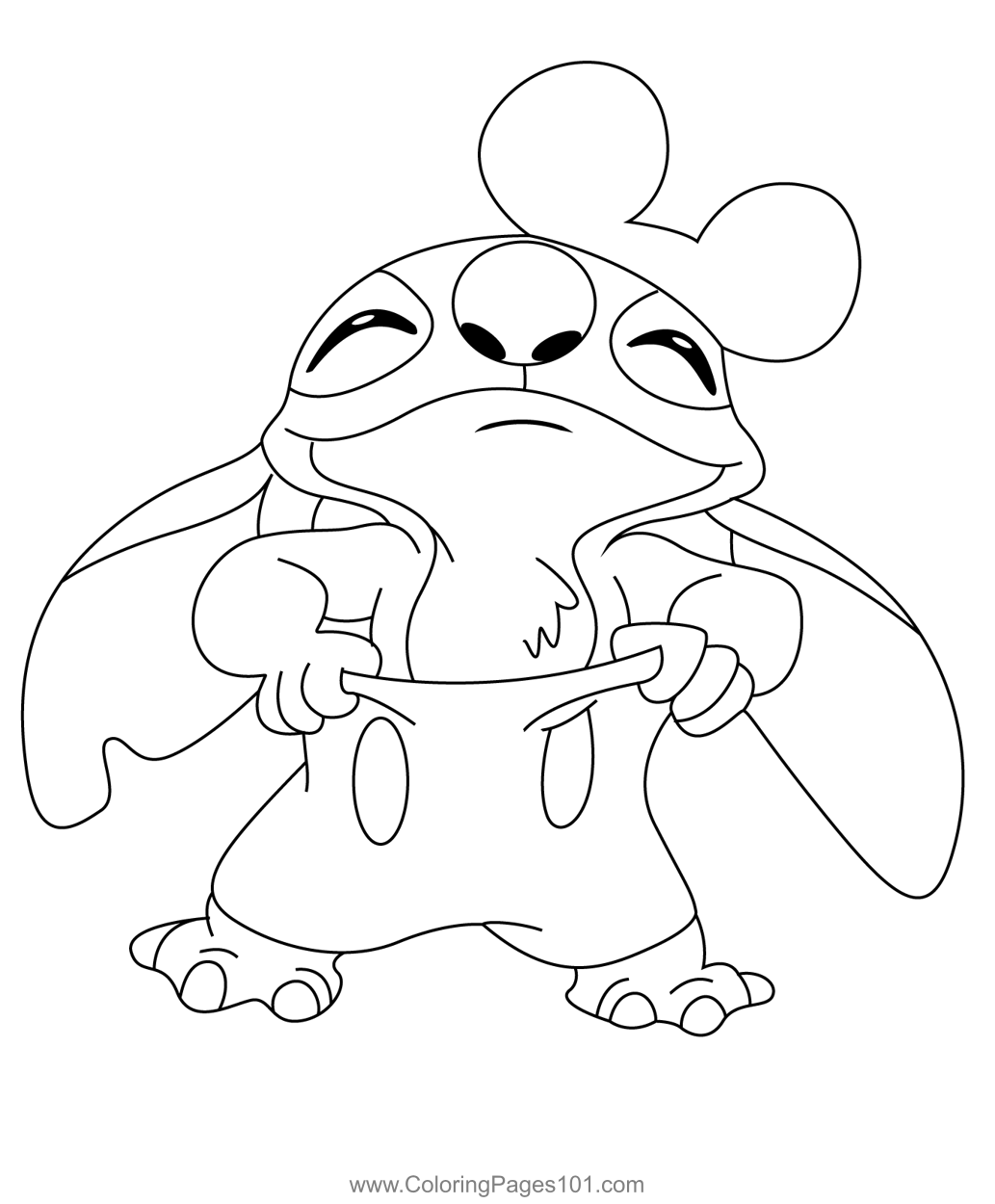 Great Stitchs Coloring Page for Kids - Free Lilo & Stitch Printable