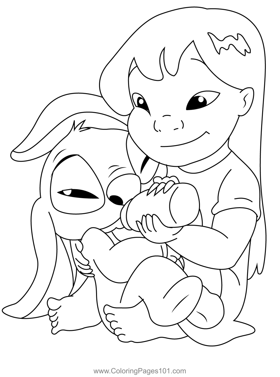 Hungry Stitch Coloring Page For Kids Free Lilo Stitch Printable Hungry Stitch Coloring Page For Kids Free Lilo Stitch Printable
