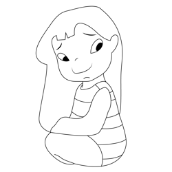 Lilo Wallpaper Free Coloring Page for Kids