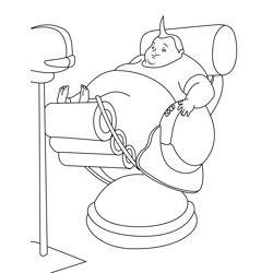 Big Man Free Coloring Page for Kids