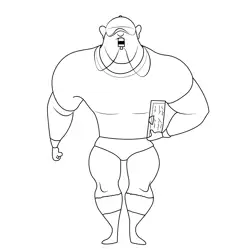 Coach Free Coloring Page for Kids