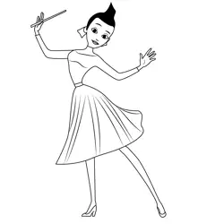 Dance Free Coloring Page for Kids