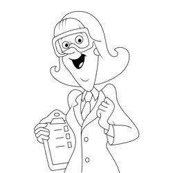 Dr. Krunklehorn Free Coloring Page for Kids