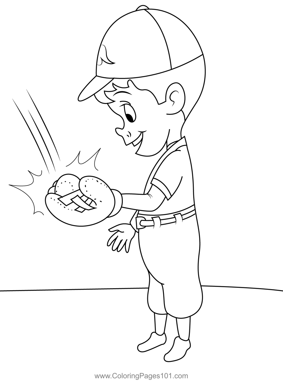 Young Goob Catches The Ball Coloring Page for Kids - Free Meet the  Robinsons Printable Coloring Pages Online for Kids  |  Coloring Pages for Kids