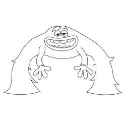 Monsters Art Free Coloring Page for Kids
