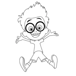 Happy Sherman Free Coloring Page for Kids
