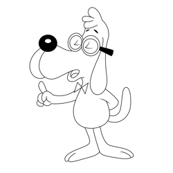 Silant Mr. Peabody Free Coloring Page for Kids