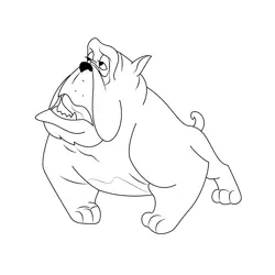 Big Dog Free Coloring Page for Kids