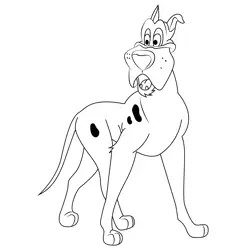Dog Free Coloring Page for Kids