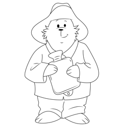 Bear Free Coloring Page for Kids