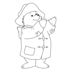 Exercise Paddington Free Coloring Page for Kids