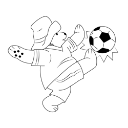 Play Football Free Coloring Page for Kids