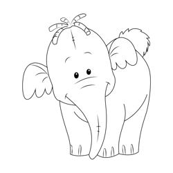 Cute Smile Free Coloring Page for Kids