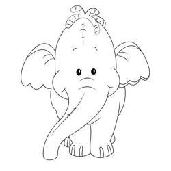Nice Pooh Heffalump Free Coloring Page for Kids